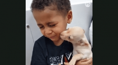bambina e cagnolino