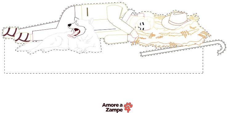 Il cane nel presepe di Natale