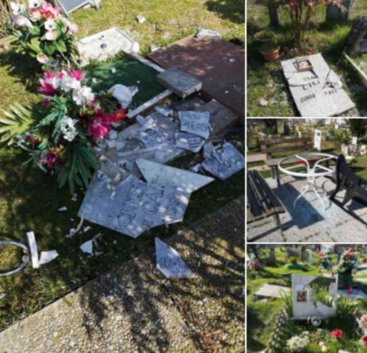 tombe distrutte cimitero animali alessandria
