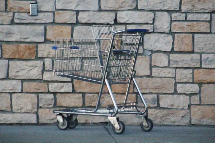 cliente protesta cane carrello