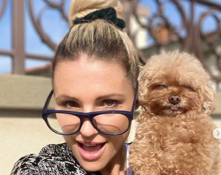 Michelle Hunziker e il suo cane Lilly