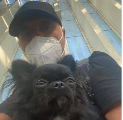 Giorgio Panariello e il suo cane