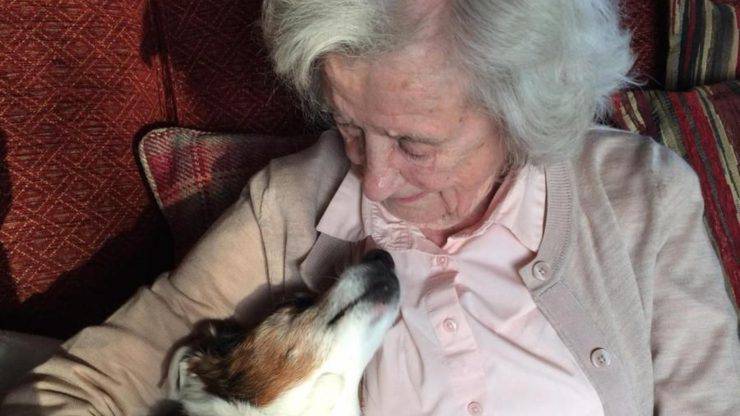 Signora 96 Anni Adotta Cane