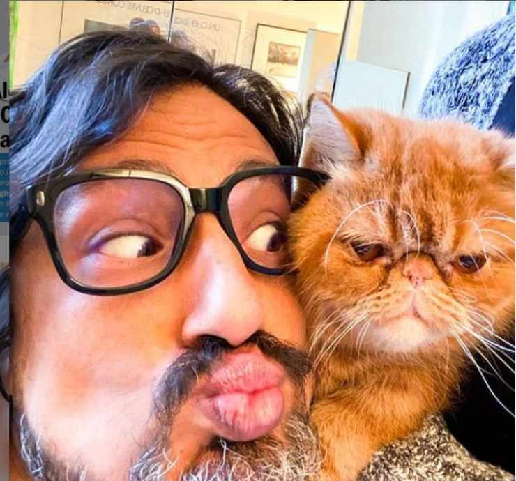 Alessandro Borghese e il gatto Tokyo