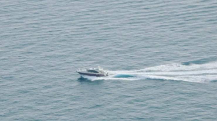 Motoscafo in azione 