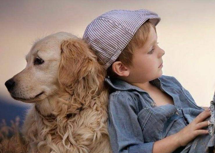 Bambino con cane