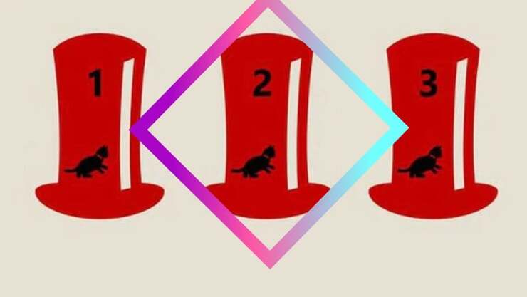 Test di logica: riuscite a capire in quale cappello si trova realmente il gatto?