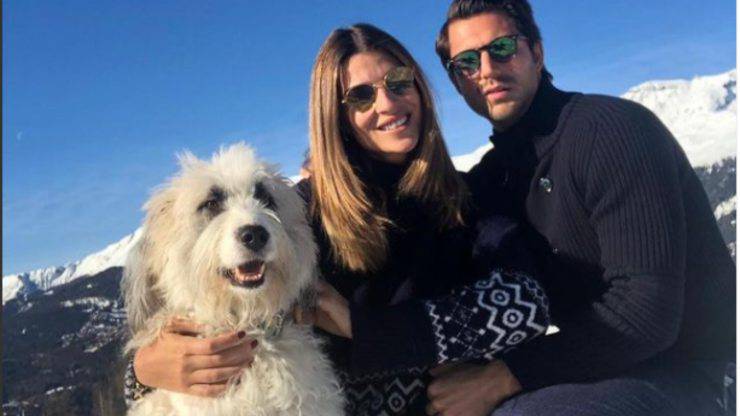 Cristina Chiabotto, Marco Roscio e il cane Paper