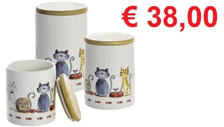 barattoli cucina gatti