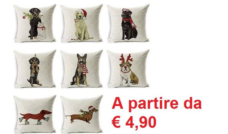 federe cuscini tema cane