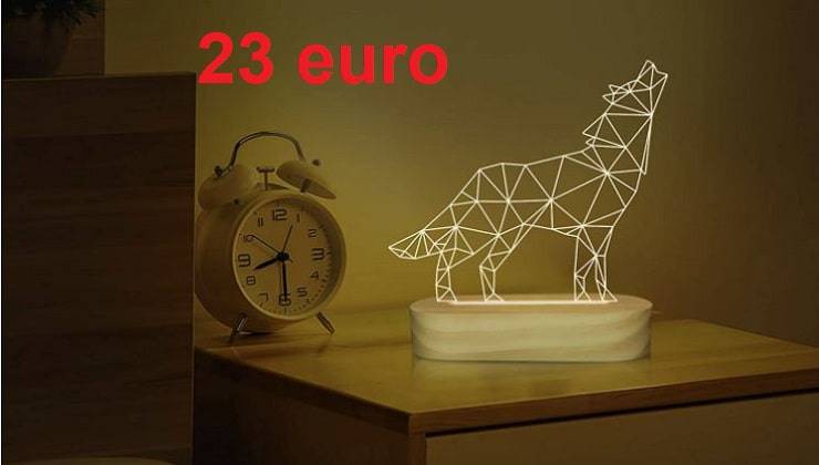 lampada lupo 3D