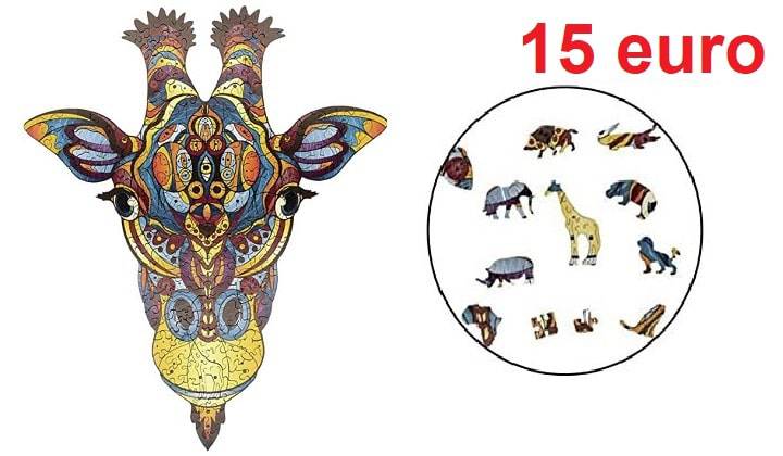 puzzle 3d giraffa