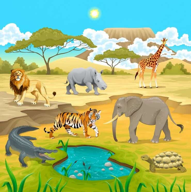 Il test visivo della savana riesci a trovare cosa manca nell'immagine?