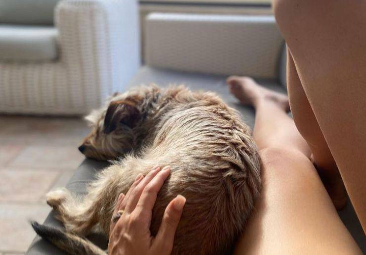 Alessia Mancini e il suo cane 
