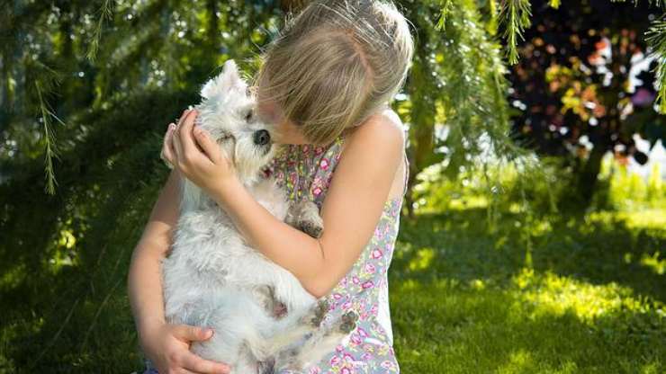 bambina e cane