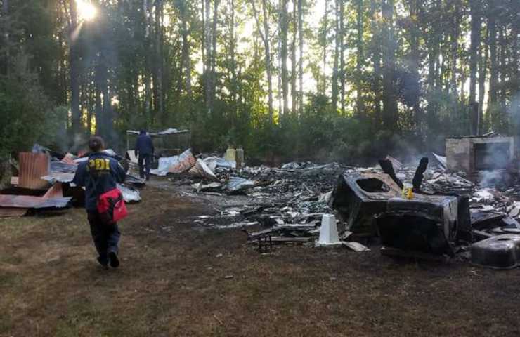 incendio cile cane