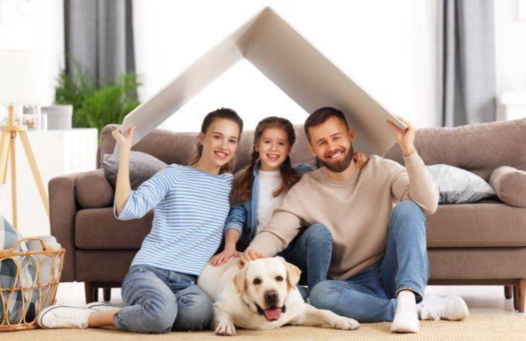 Famiglia col cane