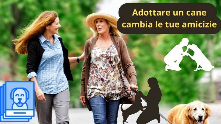 Padrone col cane a passeggio
