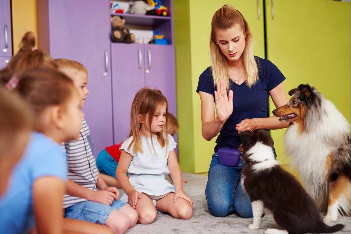 pet therapy col cane