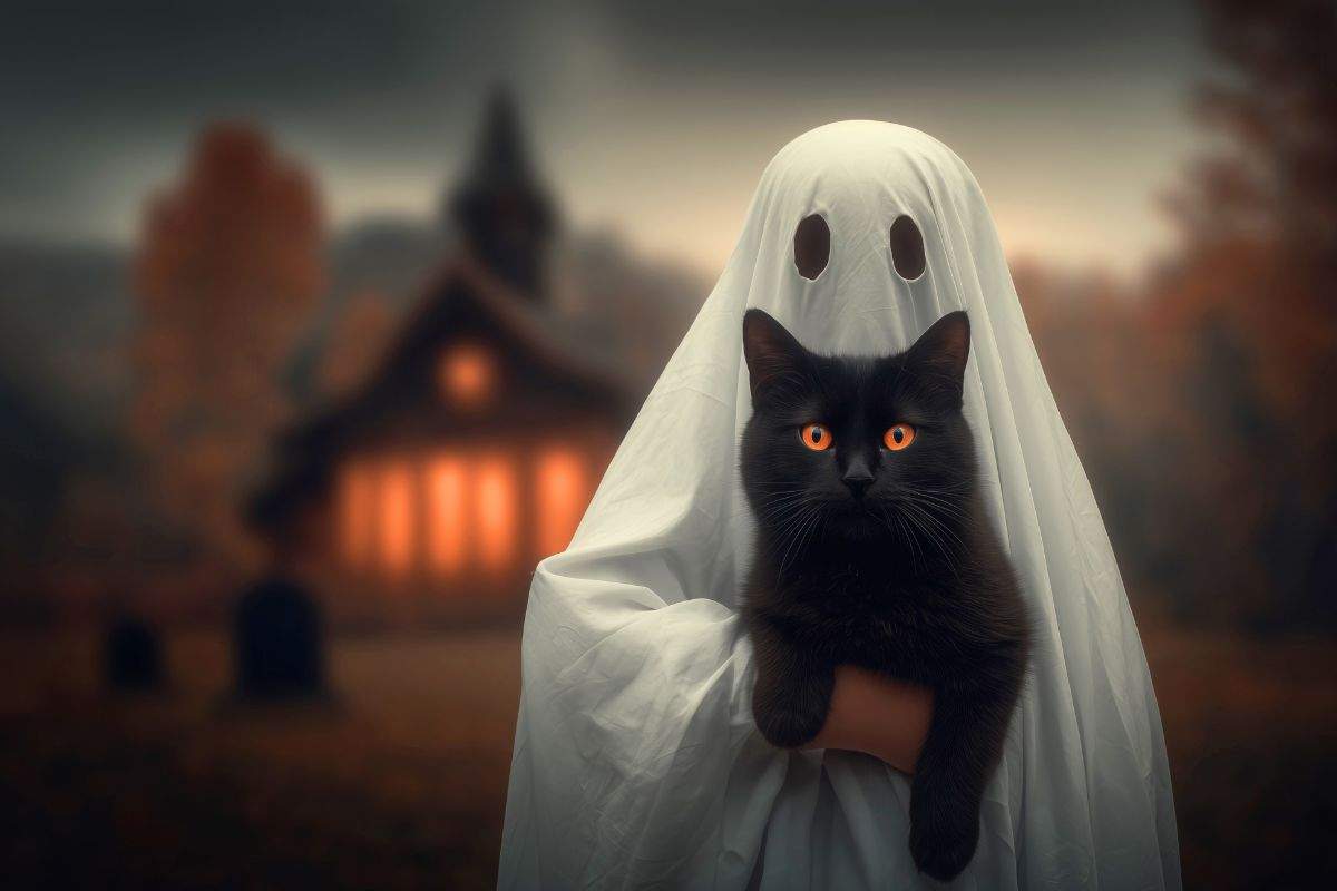 Fantasma e gatto
