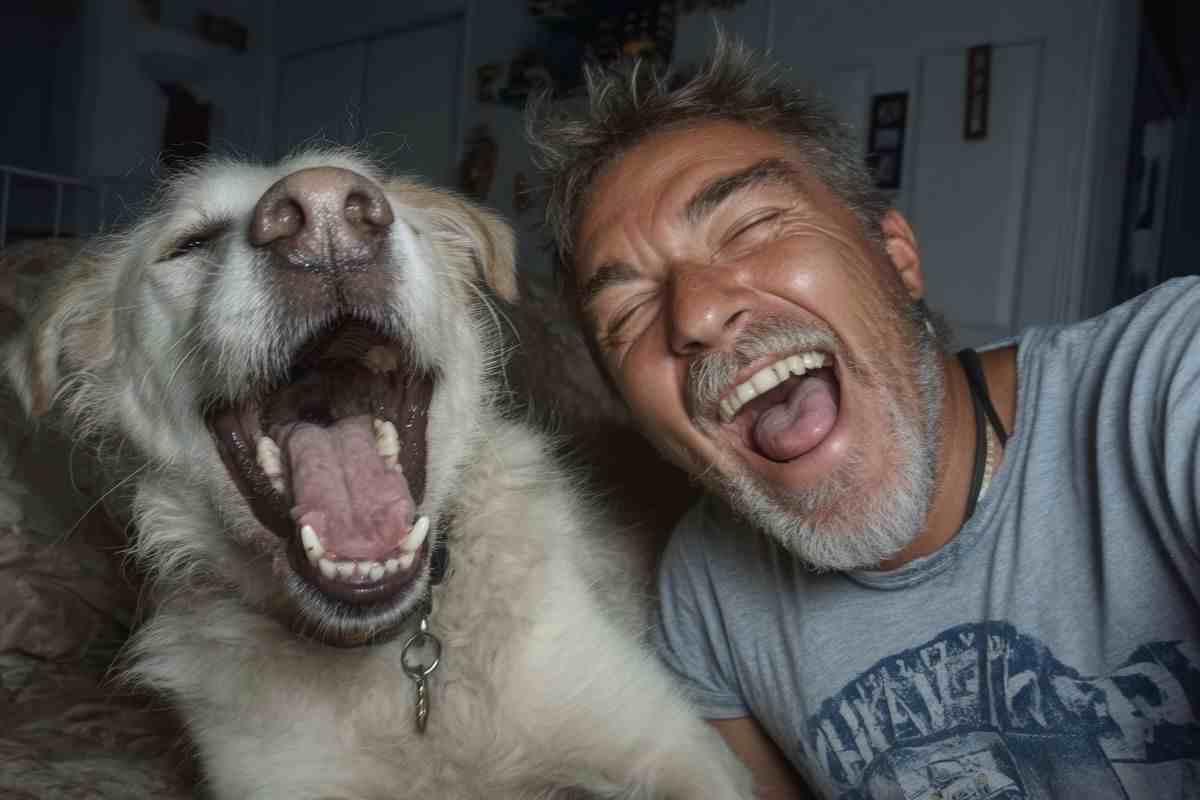 cane e padrone felici
