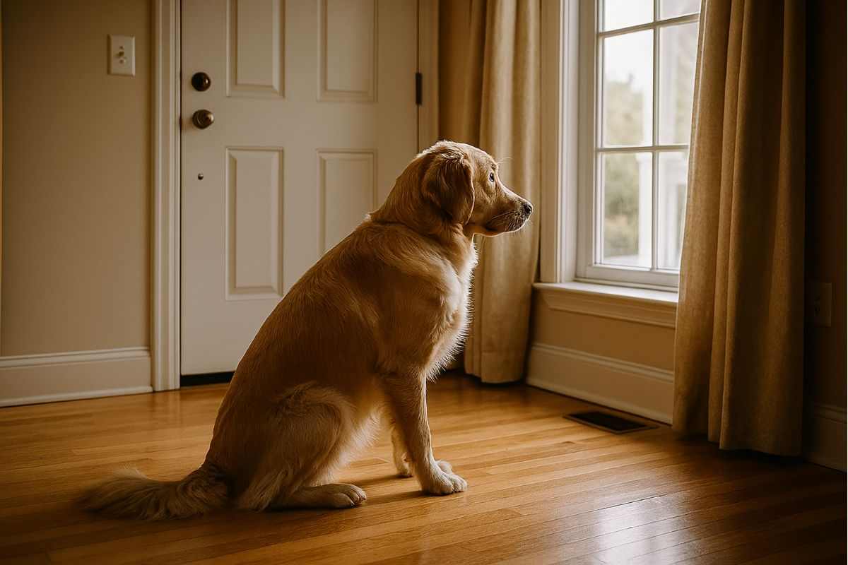 cane solo in casa
