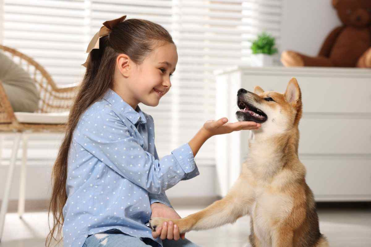 bambina e cane